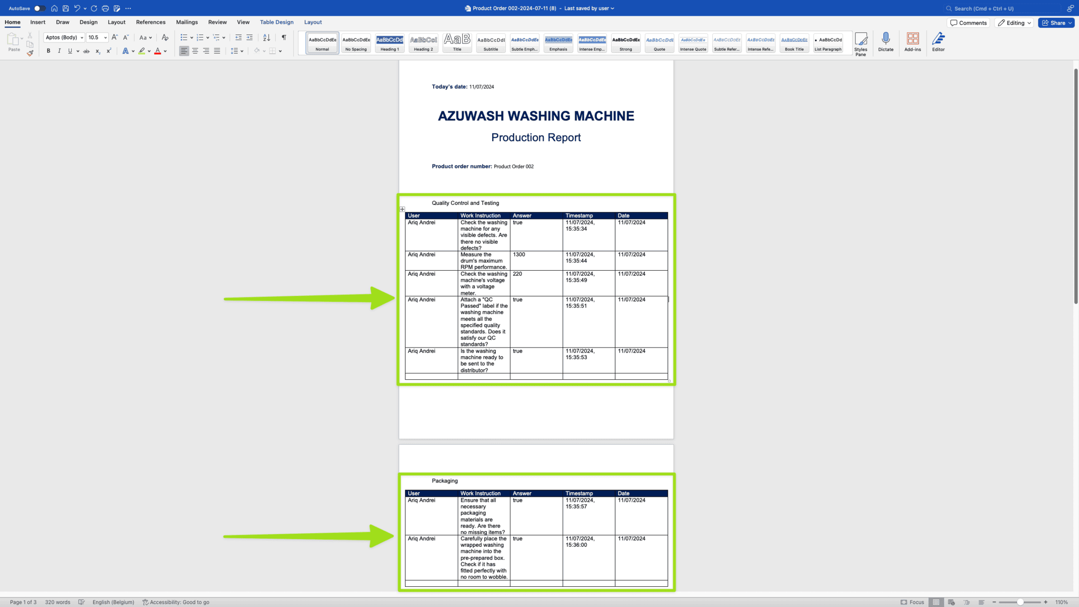 docs cómo dividir un informe .docx en varias tablas 2