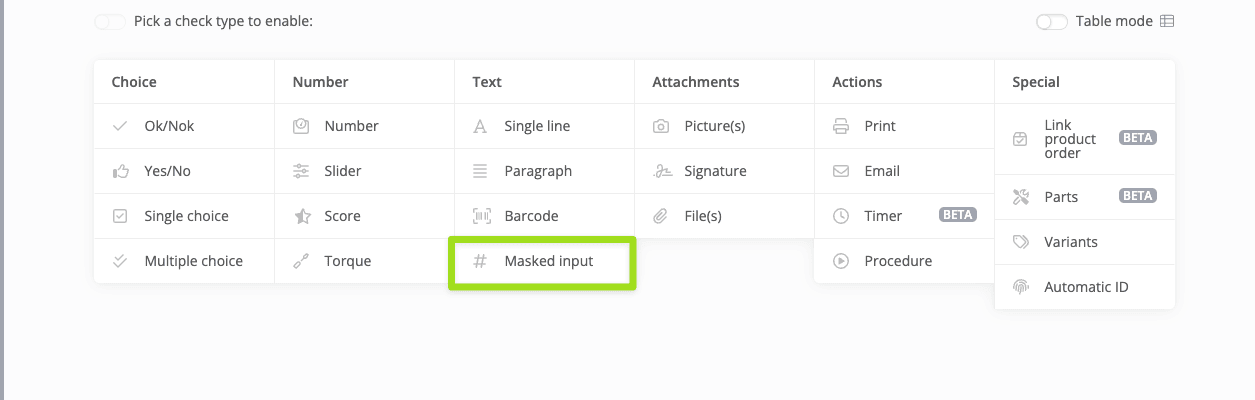 docs masked input