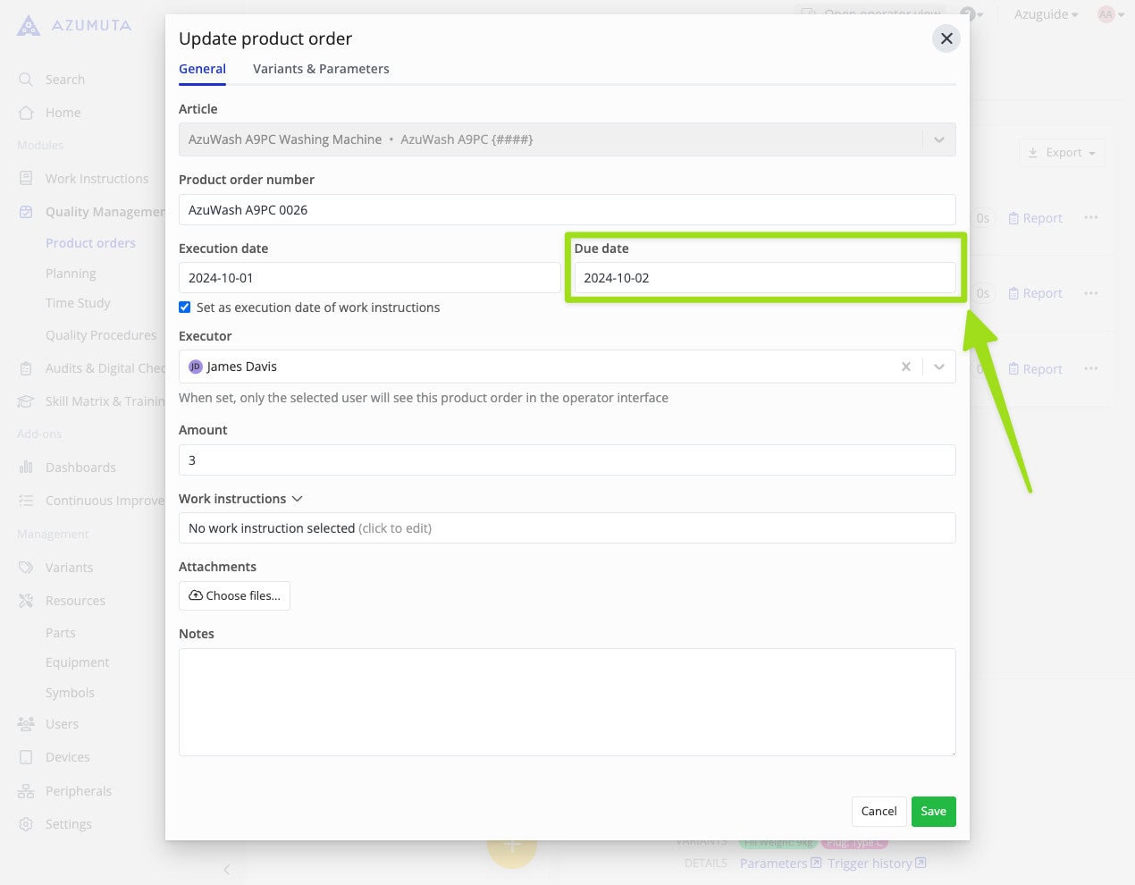 docs product order due date 3 1