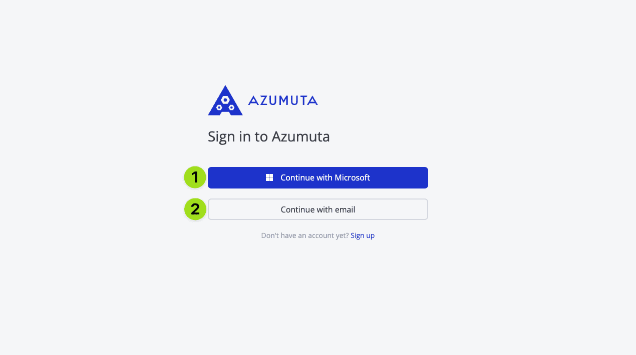 docs how to login to azumuta on web