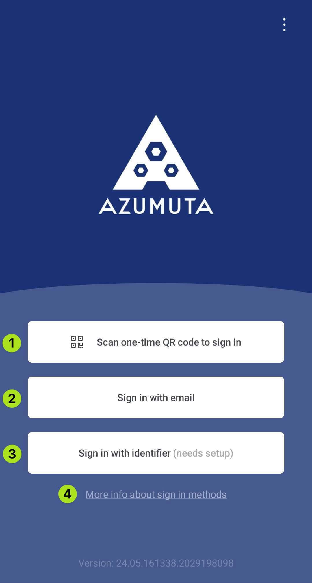 hoe in te loggen in de Azumuta-app (operatorweergave als beheerder) 2