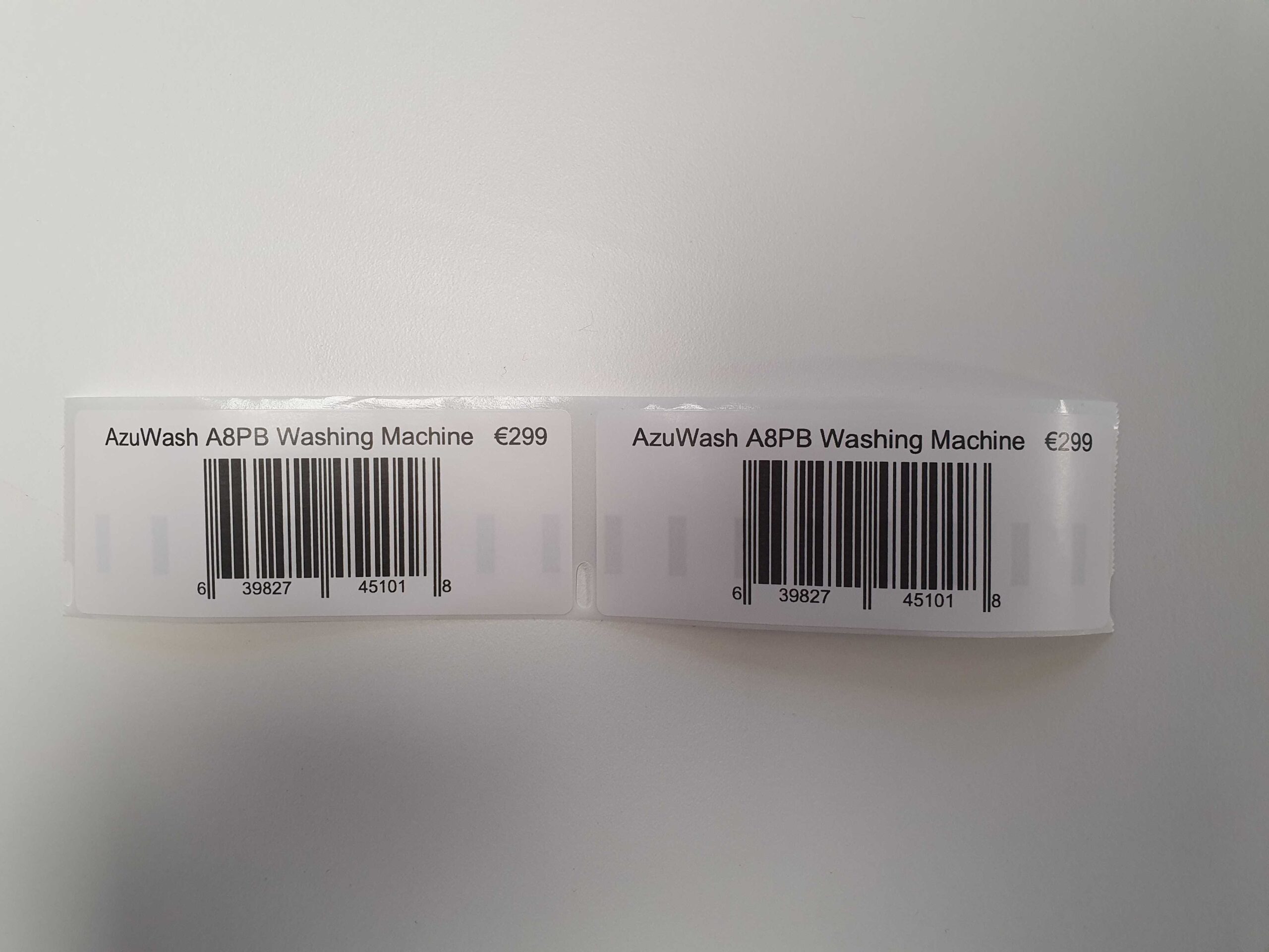 Docs Phase 2: Bediener druckt die Etiketten skaliert