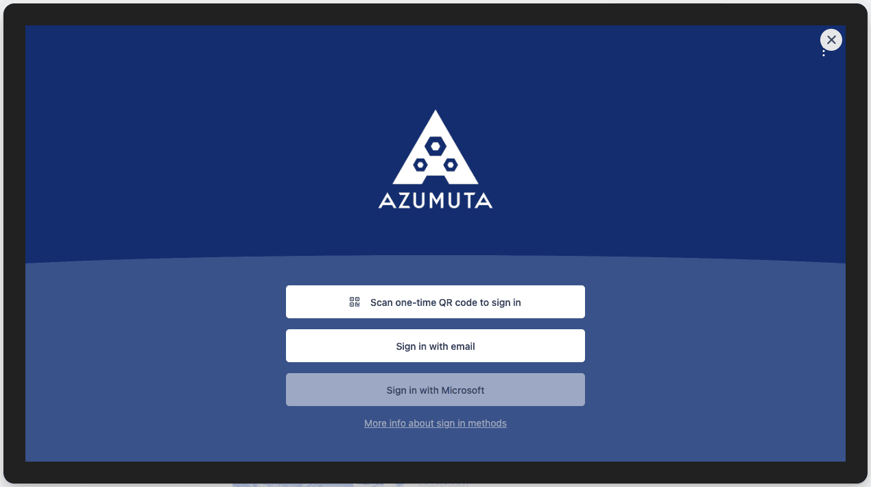 cómo acceder a la app de Azumuta