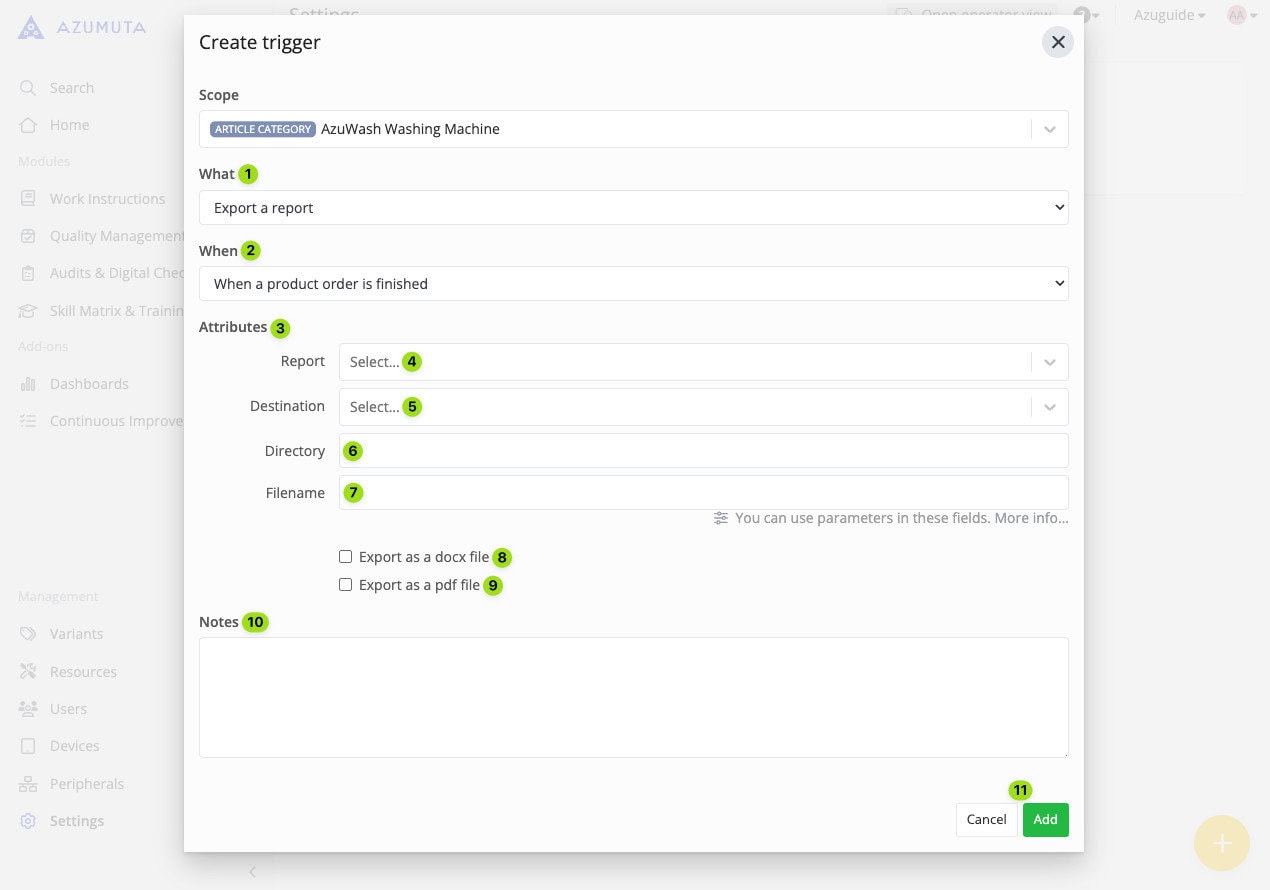 docs exporting a docx report