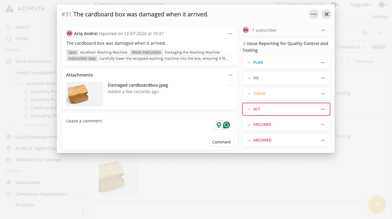 docs what is shop floor feedback 2 1