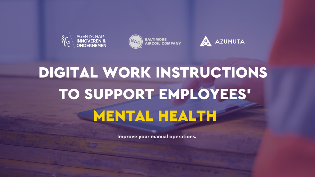 Digital work instructions to support employees' mental health