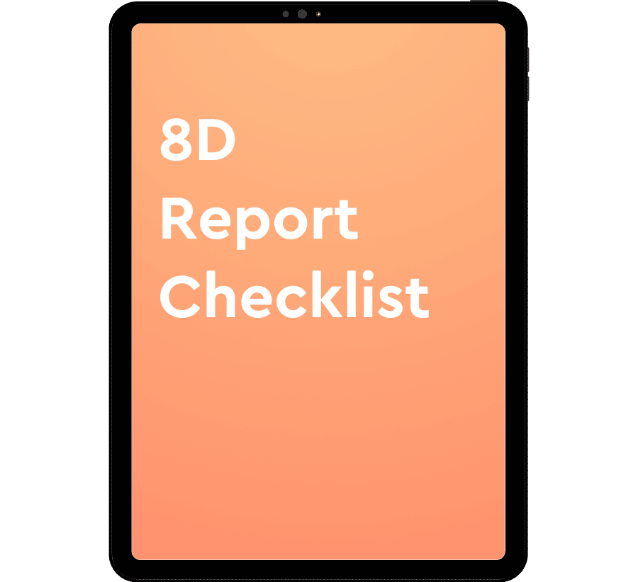 8D report checklist thumbnail