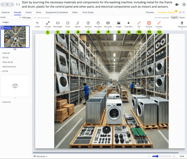 Visuals in a Work Instruction - Azumuta
