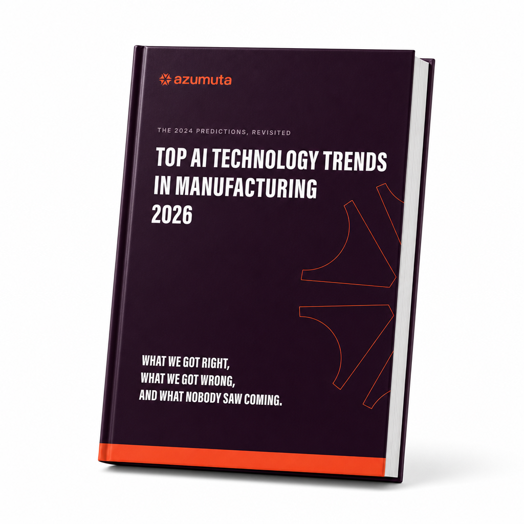 E-Book-Cover, Top AI Technology Trends in Manufacturing 2026 von Azumuta